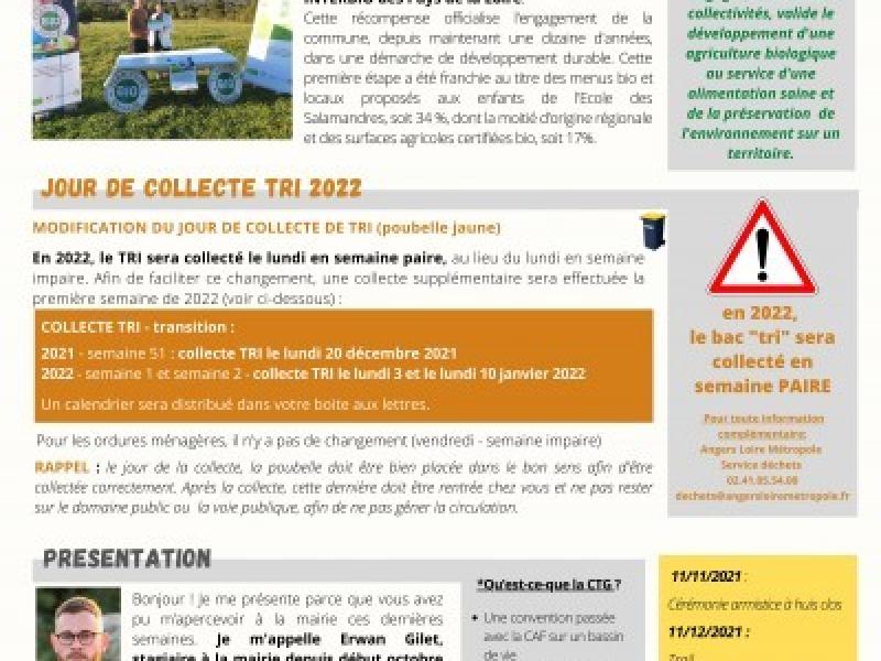 newsletter octobre 2021