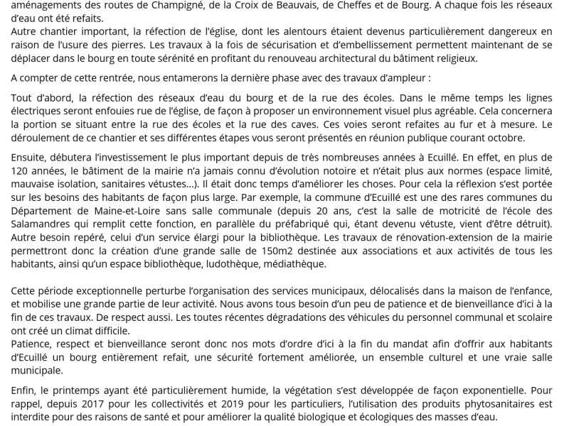 NEWSLETTER JUILLET 2024