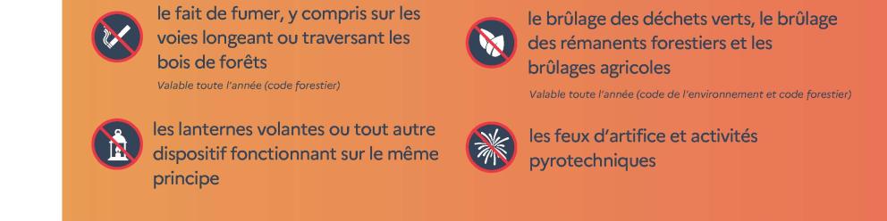 Risque feux de forêt élevé